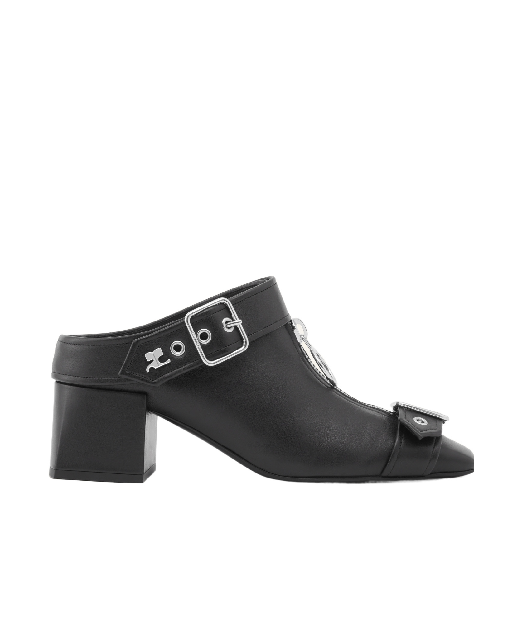 Courrèges Gogo 55mm Leather Mules In Black