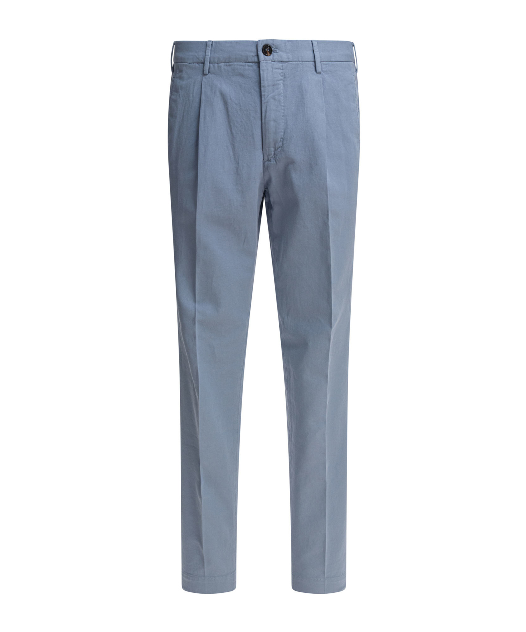 Incotex Tailored Trousers With Pleats And Pockets In Lightblue