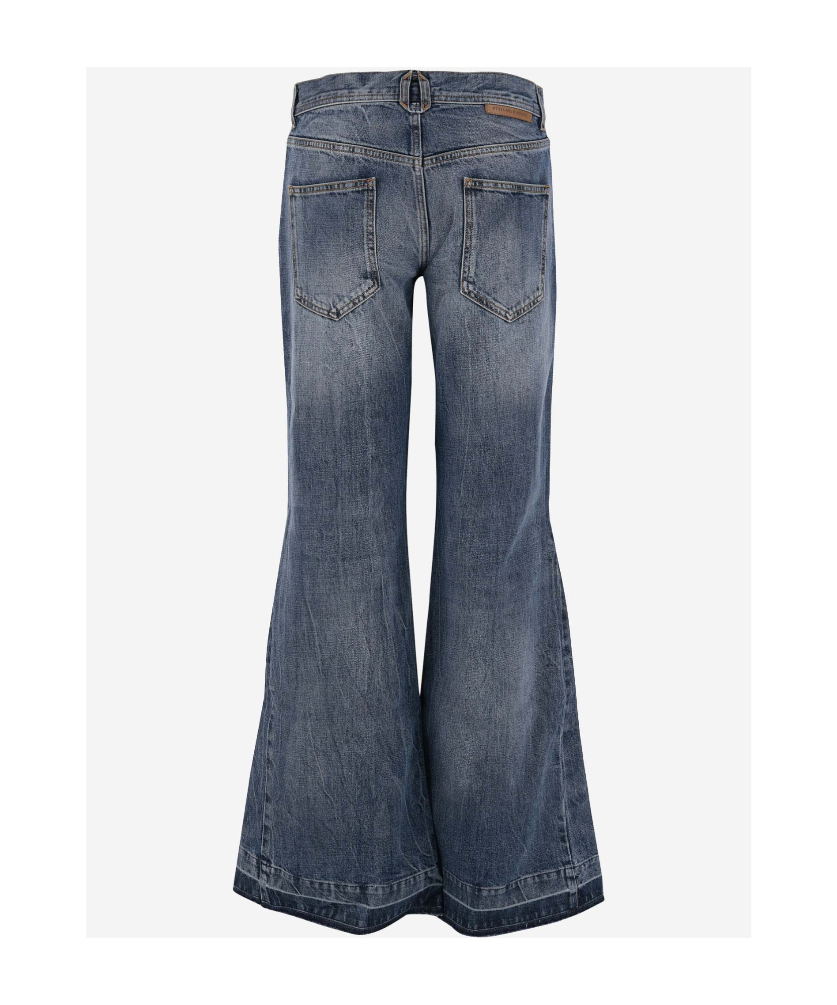 Stella Mccartney Stella Mc Cartney Flared Denim Jeans In Gray