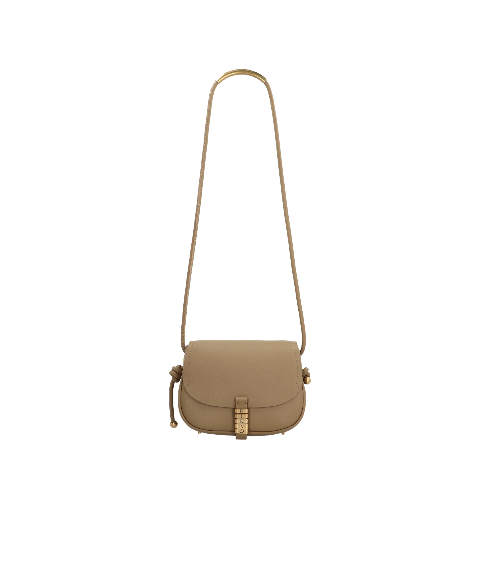 Pinko Flip Shoulder Bag In Brown