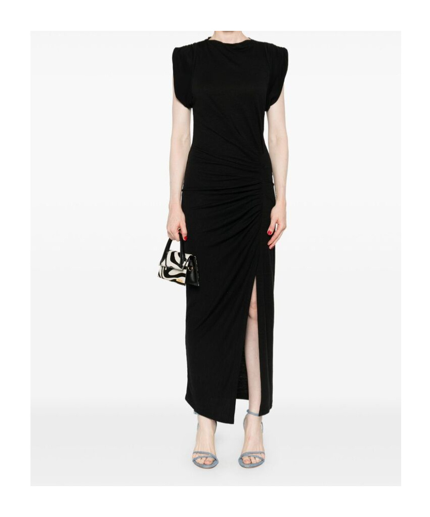 Shop Isabel Marant Étoile Isabella Midi Dress In Black