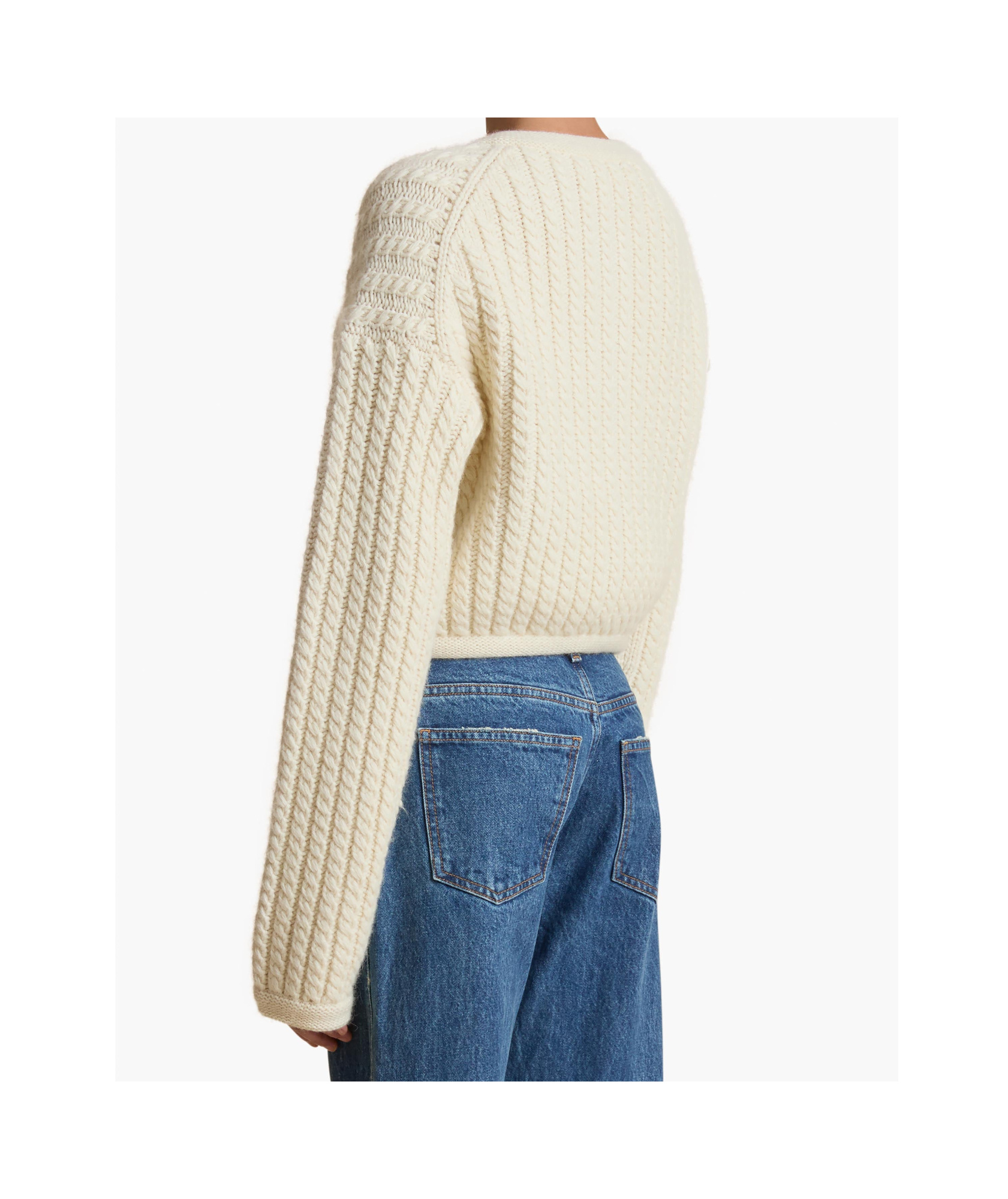 Shop Khaite Balser Cardigan In Nude