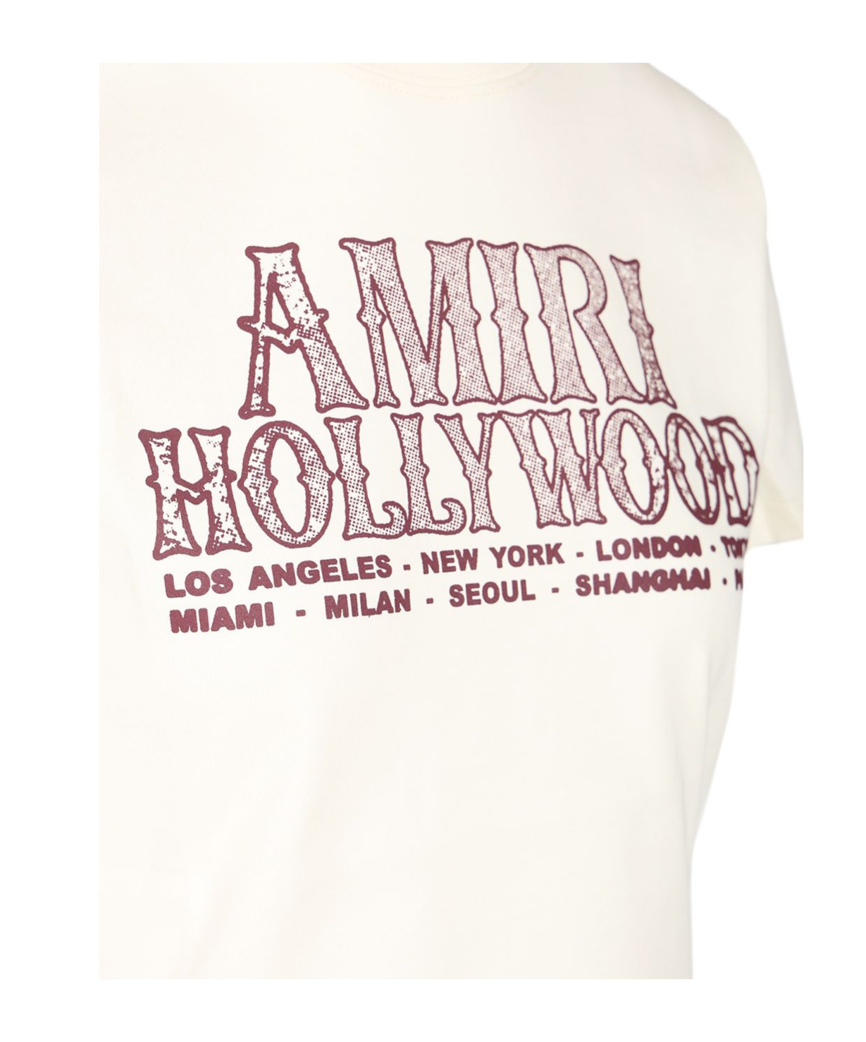 Amiri Graphic Print Crew Neck Short Sleeve Top In Neutral