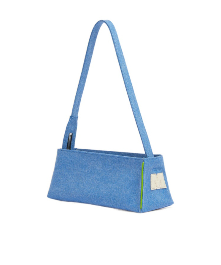 Marni Blue Denim Museo Baguette Bag