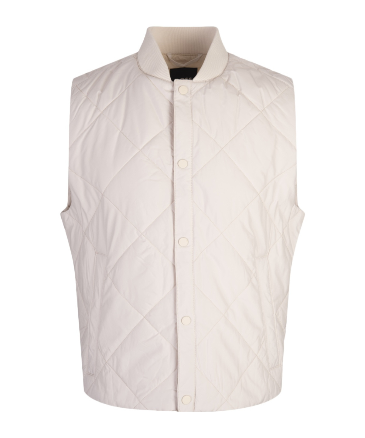 Hugo Boss Diamond Quilted Vest In White
