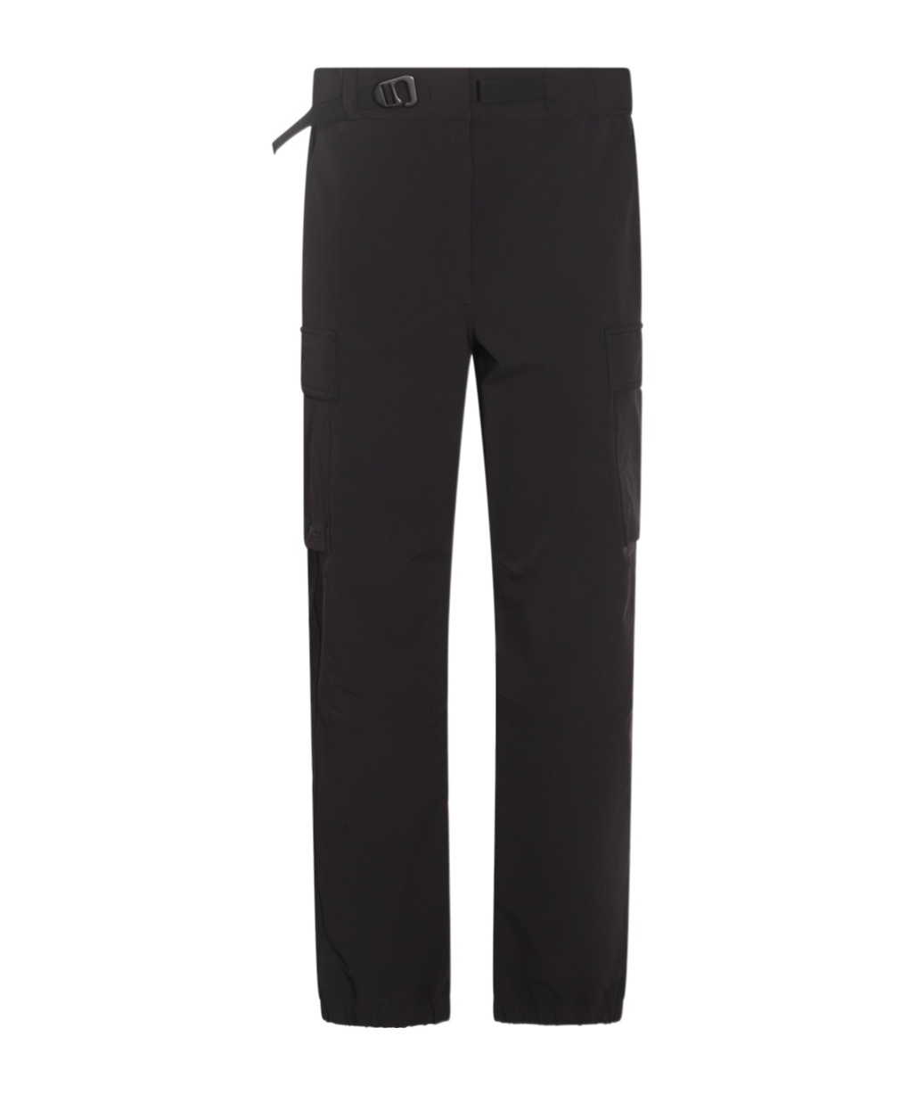 Moncler Belt-loop Casual Pants In Black