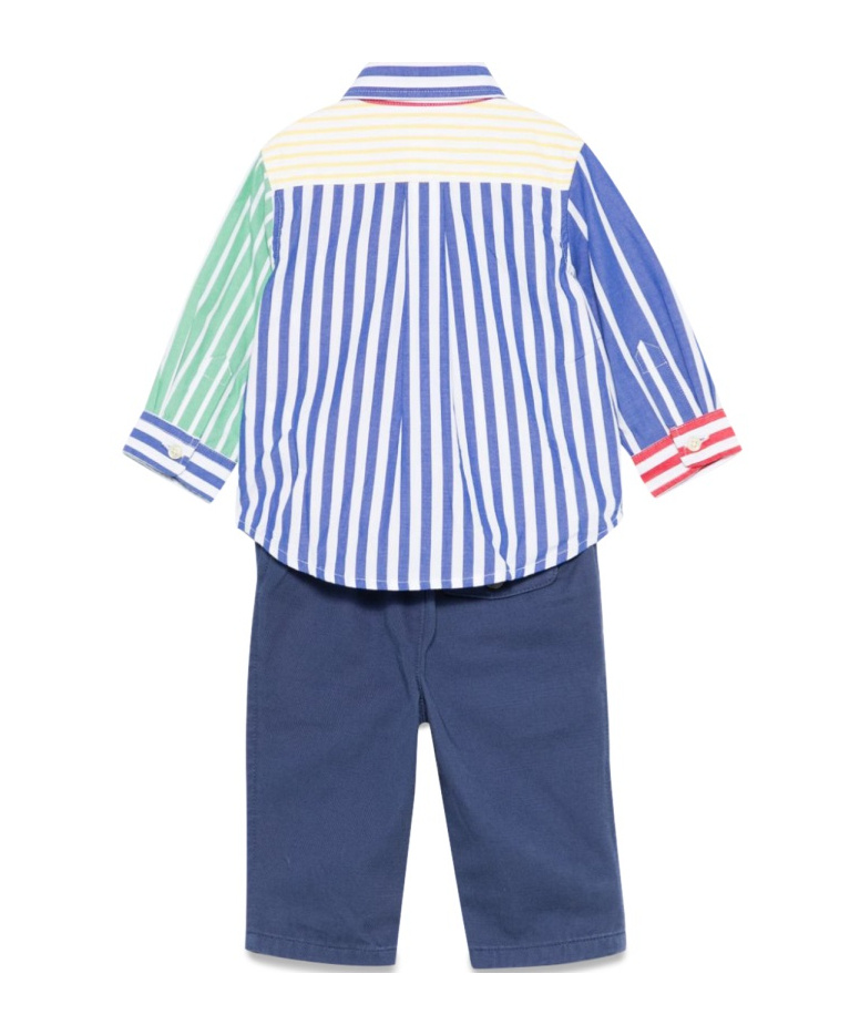 Polo Ralph Lauren Cotton Trouser Set In Blue