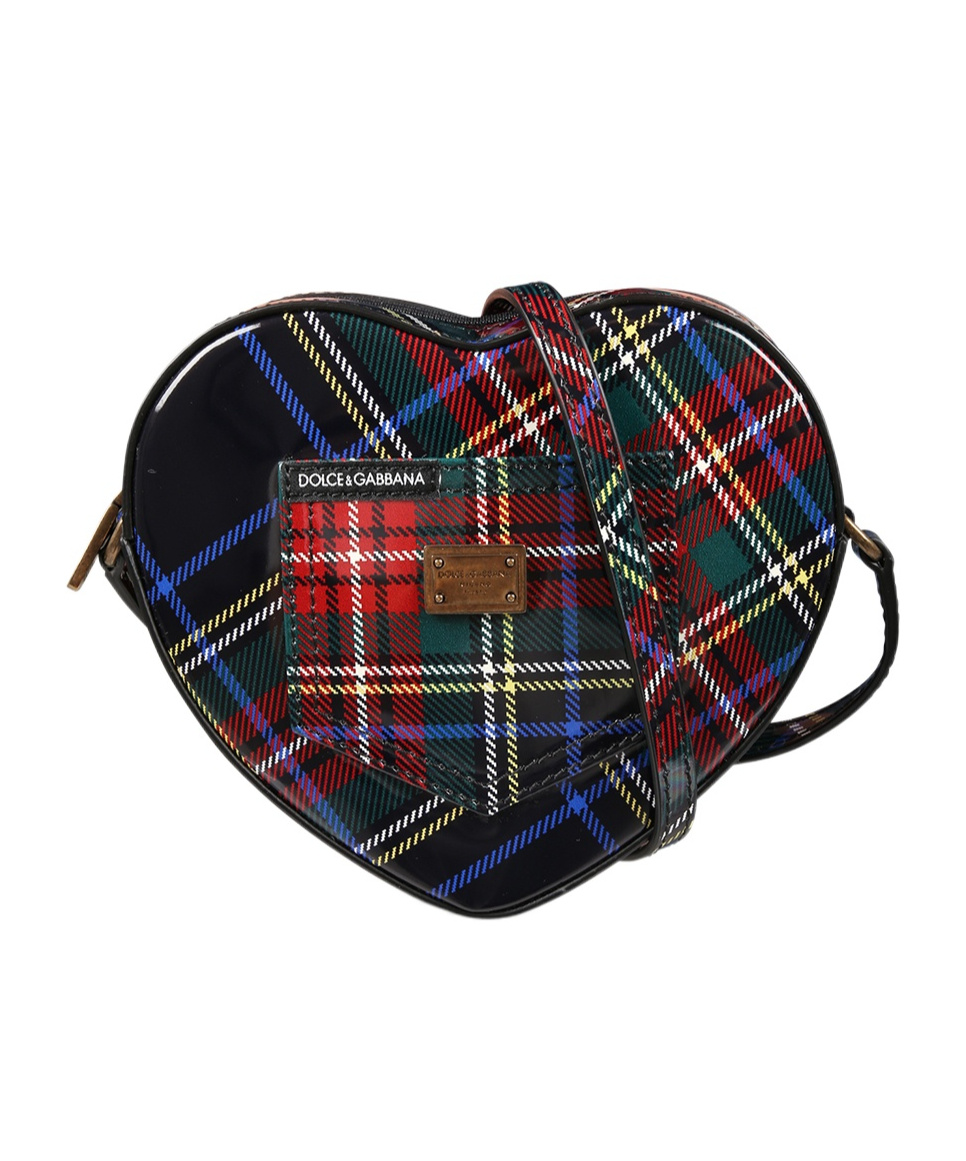 Dolce & Gabbana Kids' Plaid Logo Bag In Multi