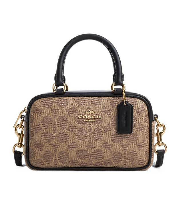 Coach Satchel Crossbody Bag In Signature Canvas