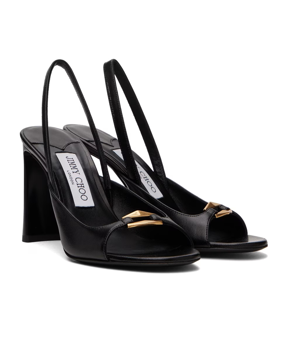 Jimmy Choo Lev 95 High-heeled Sandals In Black