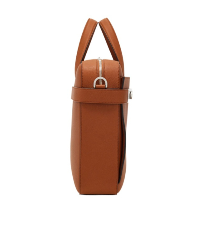 Ferragamo Briefcase With Gancini Buckles (m) In Brown