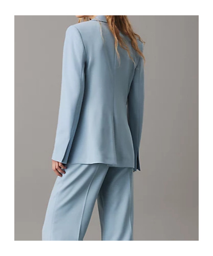 Calvin Klein Single-breasted Blazer In Blue