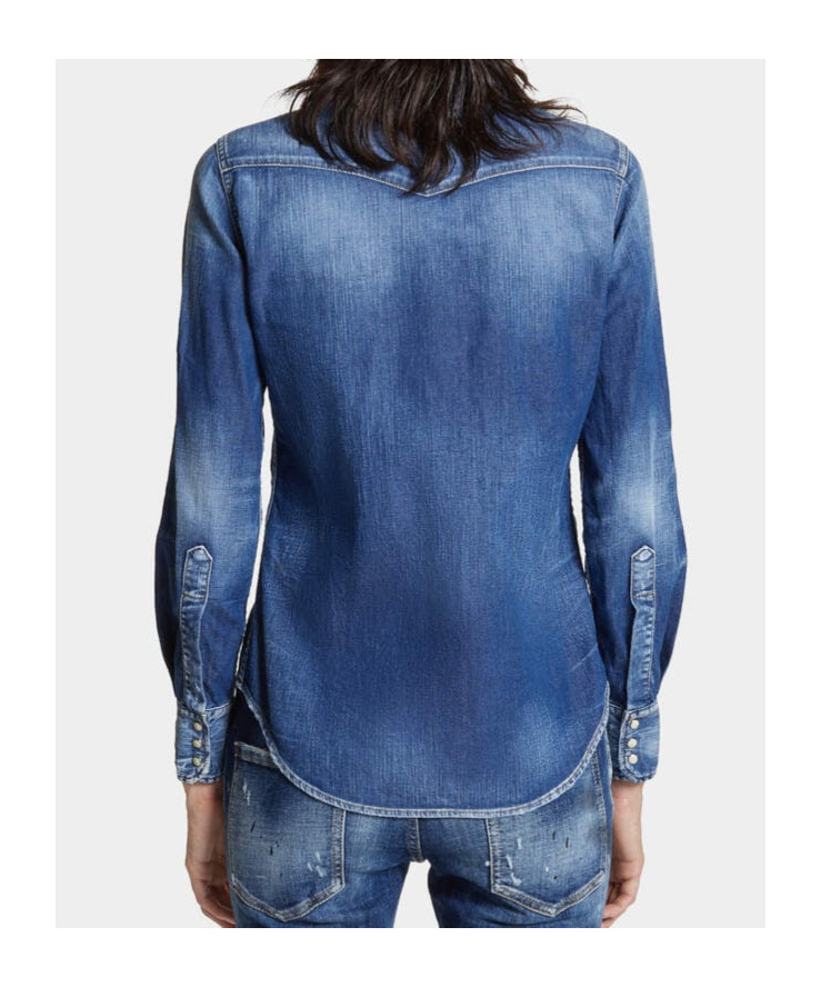 Dsquared2 Dsquared Classic Western Shirt In Blue