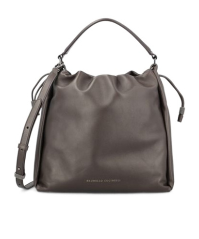BRUNELLO CUCINELLI LOGO-DEBOSSED TOTE BAG