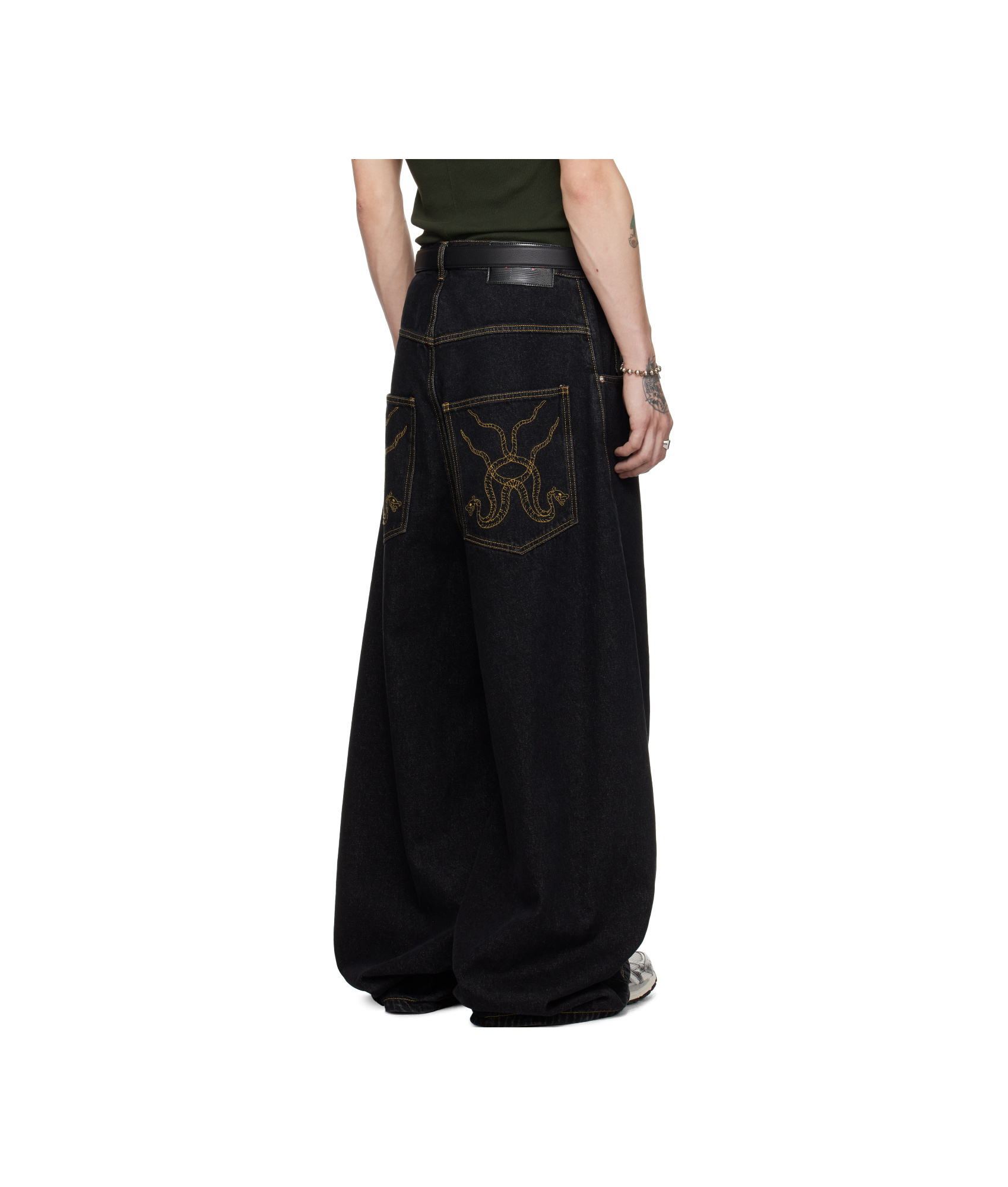 Lu'u Dan Double Xl Jeans In Black