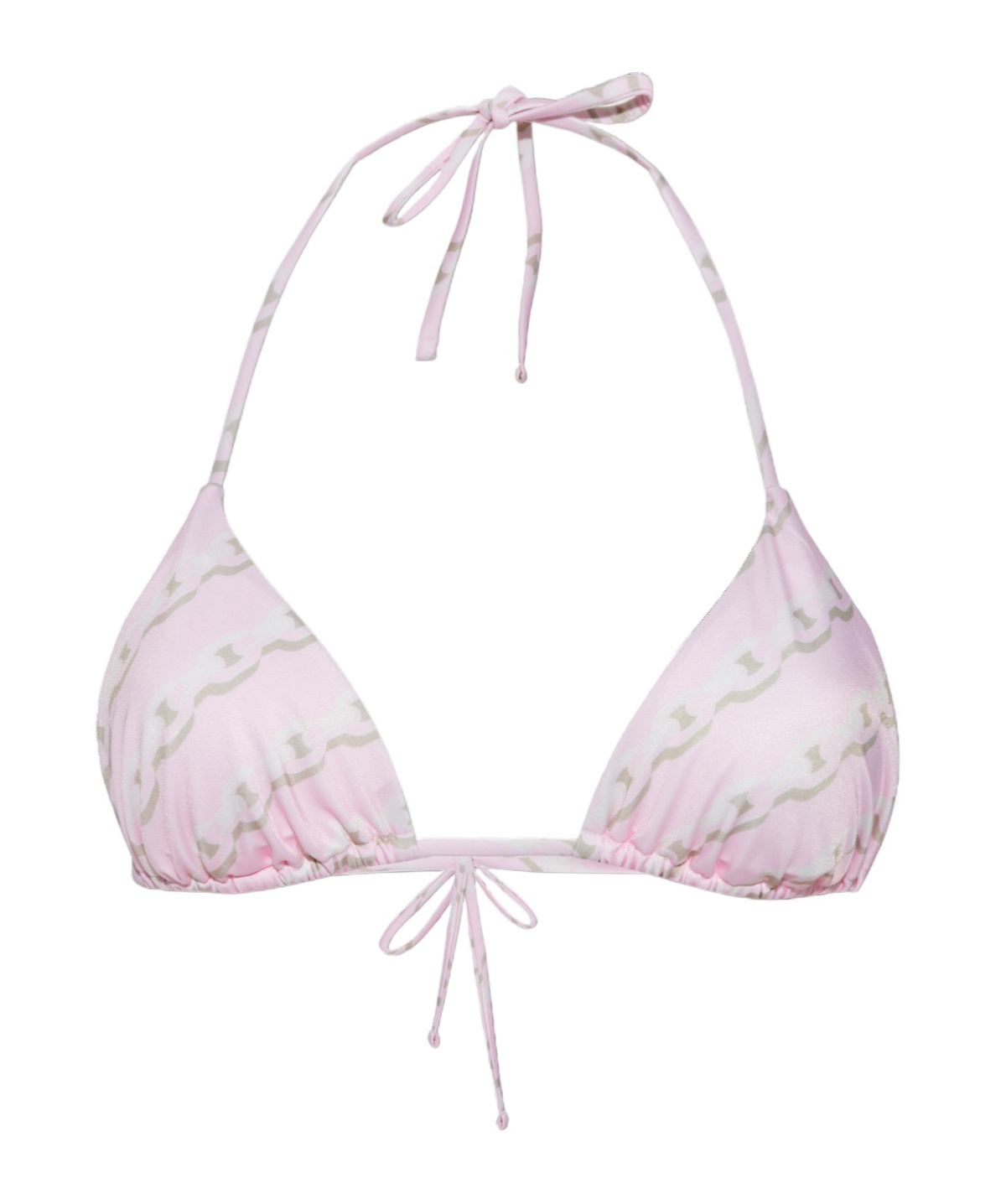 Versace Chain Print Bikini Bottom In Purple