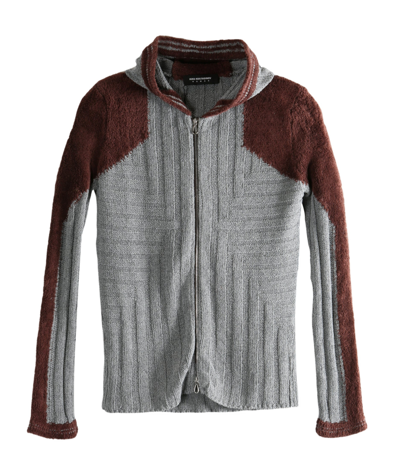 Kiko Kostadinov Zipper Sweater In Gray