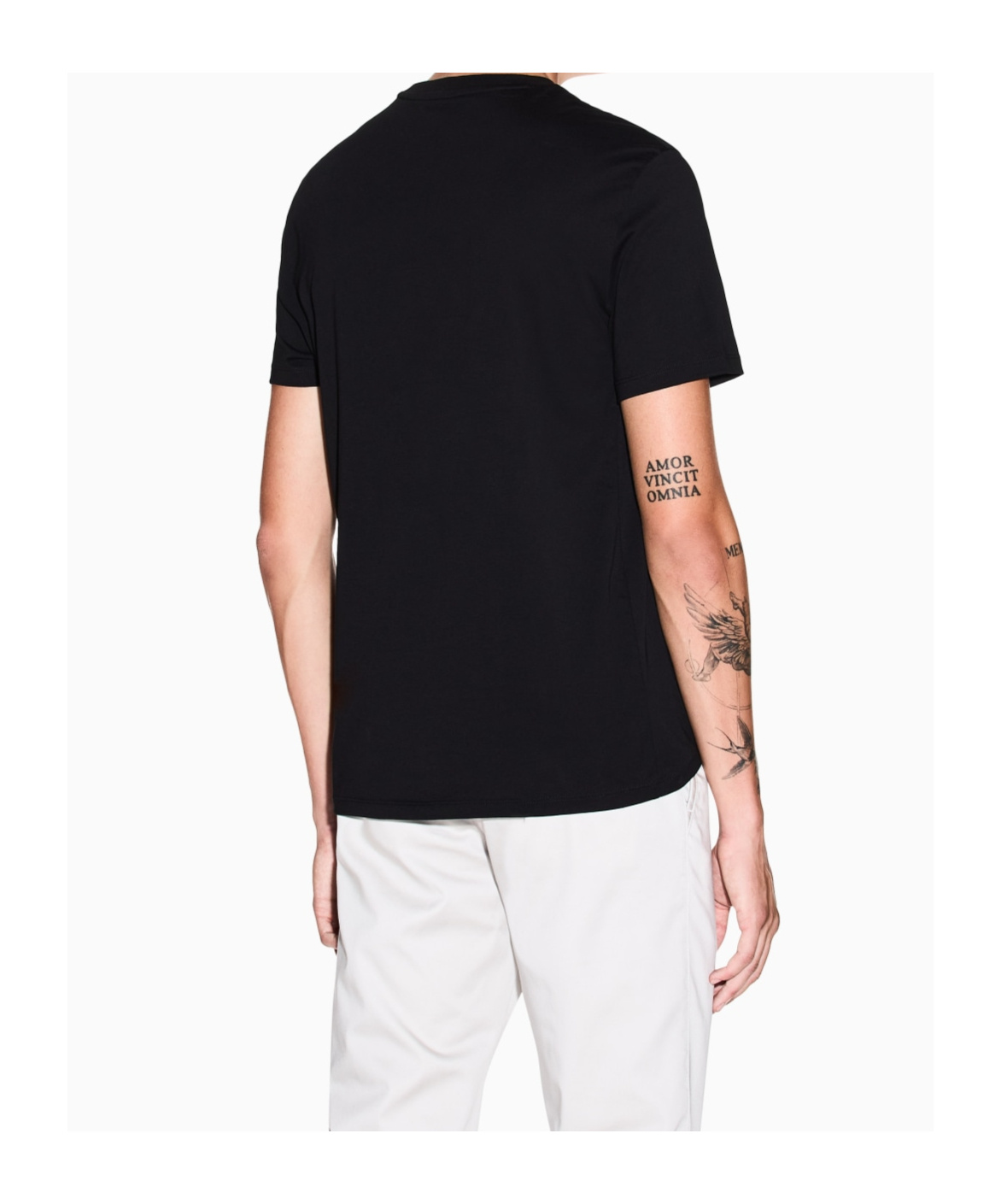 Armani Exchange Short Sleeve T-shirt In Black