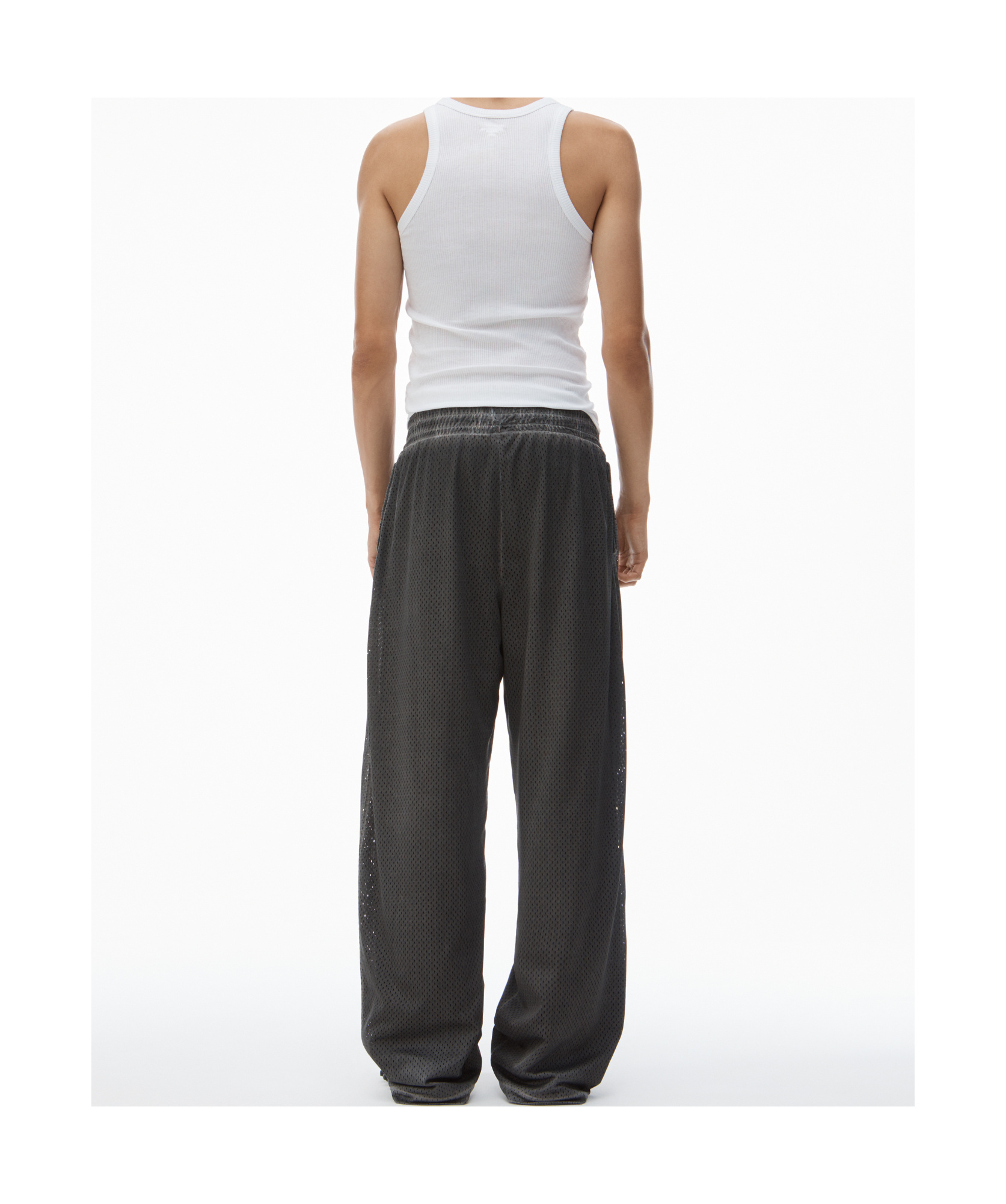 Alexander Wang Mesh Sweatpants In Black