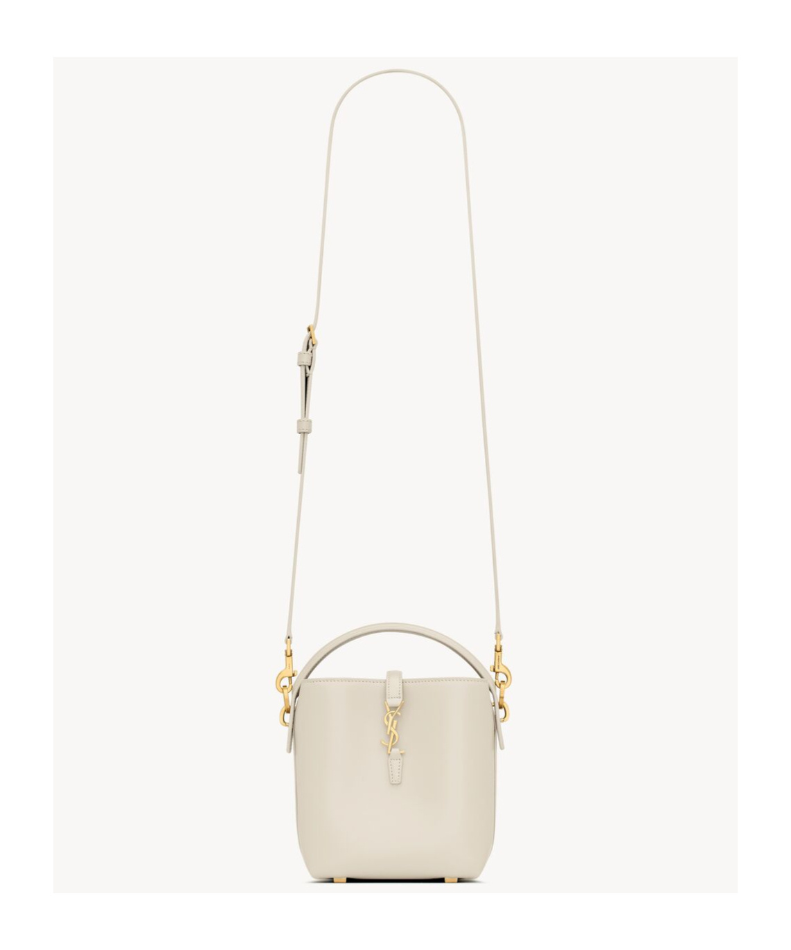 Saint Laurent Mini Le 37 Tote Bag In Nude