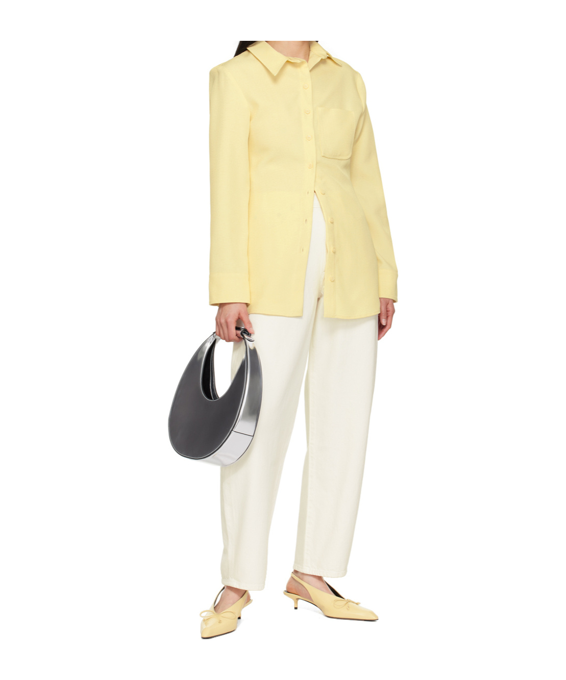 Agolde Off-white Balloon Jeans In White