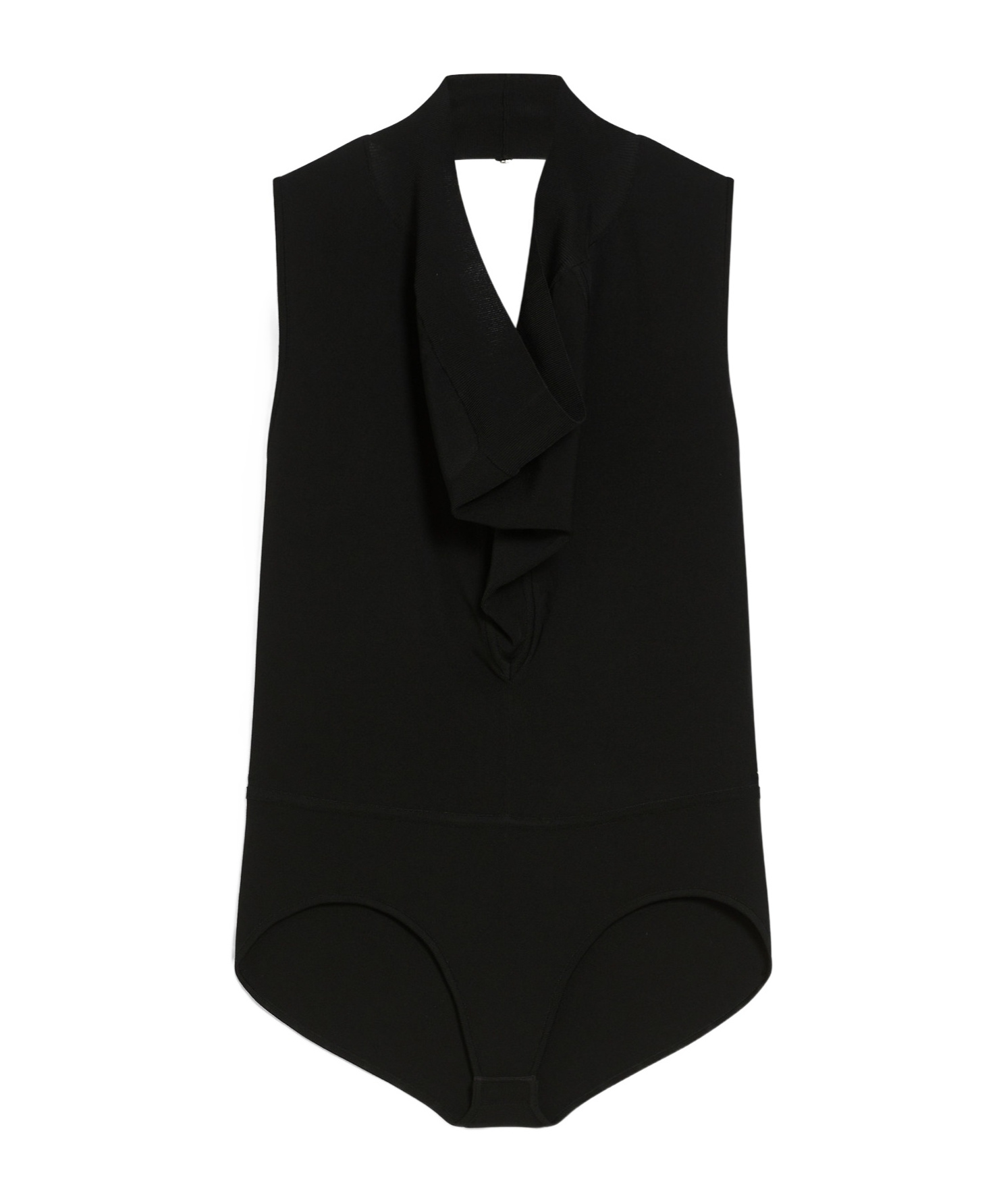 Sportmax Draped Bodysuit In Black