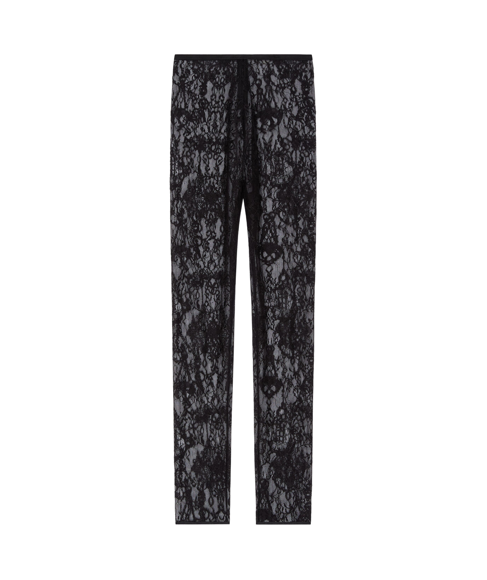 Givenchy Scalloped Stretch-lace Leggings In Black