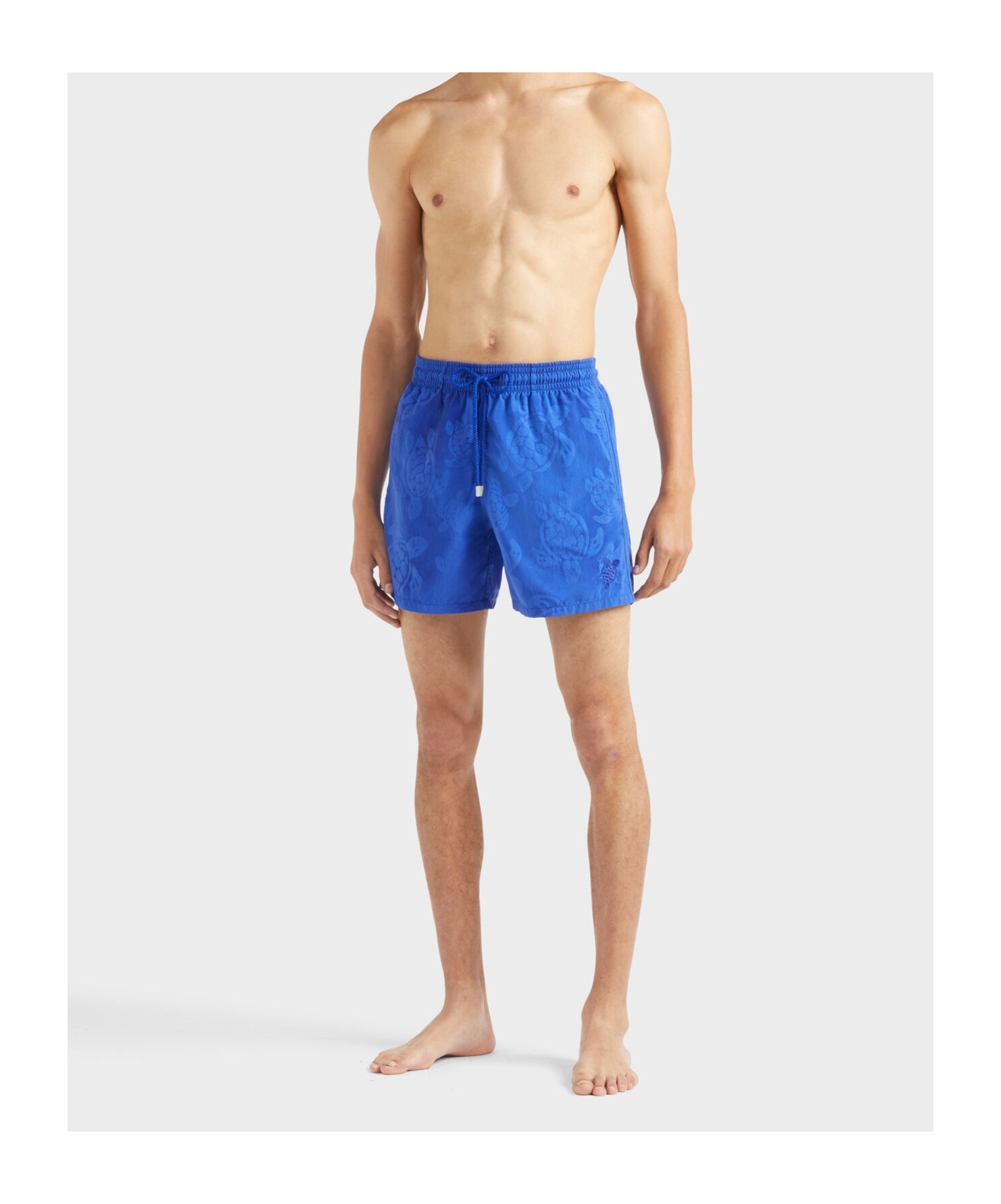 Vilebrequin Ronde Des Tortues Water-reactive Swim Trunks In Blue