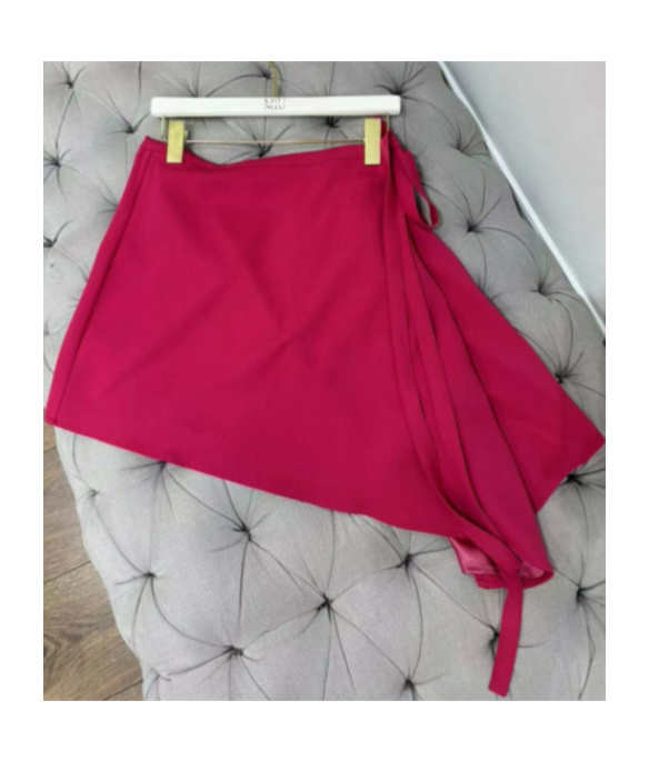 Y/project Asymmetrical Wrap Skirt In Red