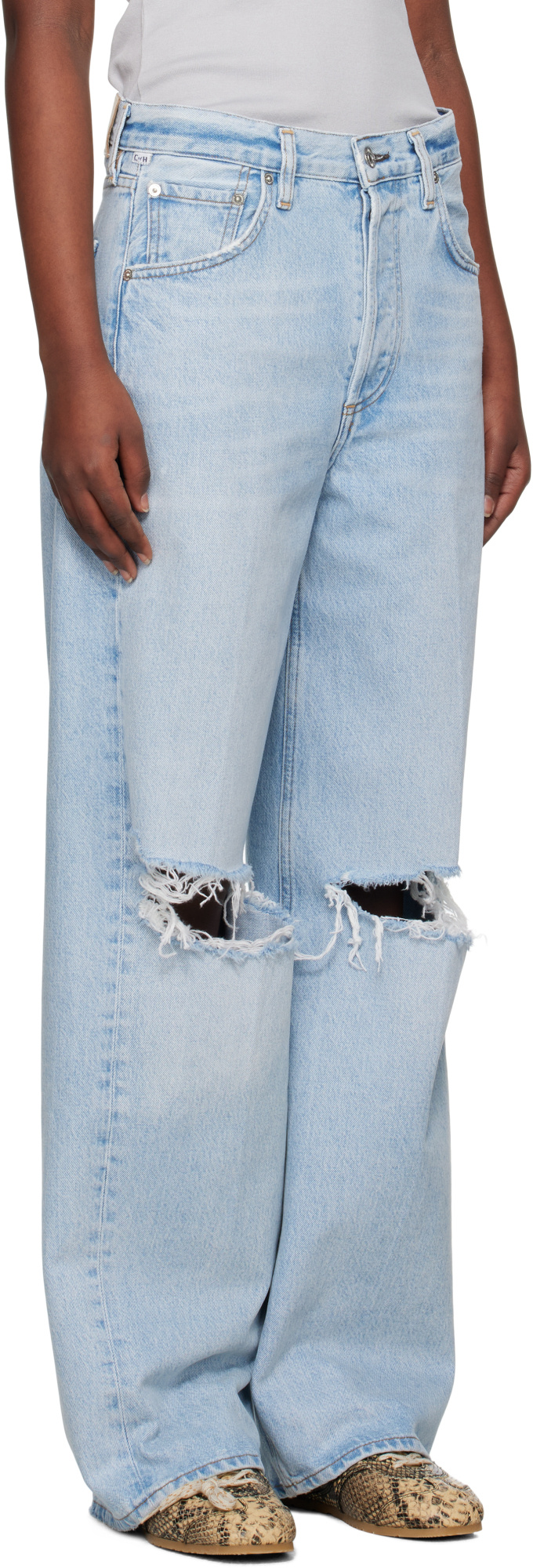 Citizen Of Humanity Ayla Baggy Jeans In Blue