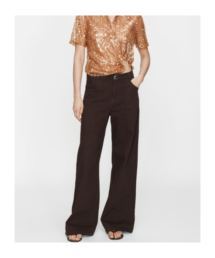 Christopher Esber Relaxed Denim Jean In Brown