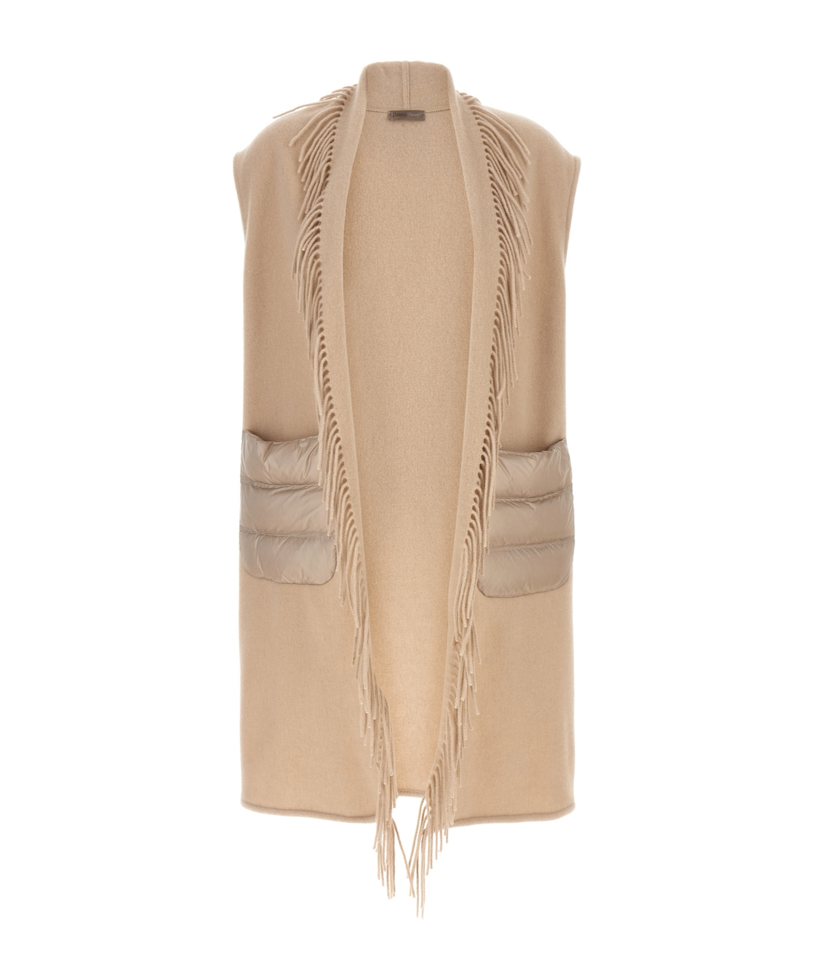 Herno Sleeveless Coat In Nude