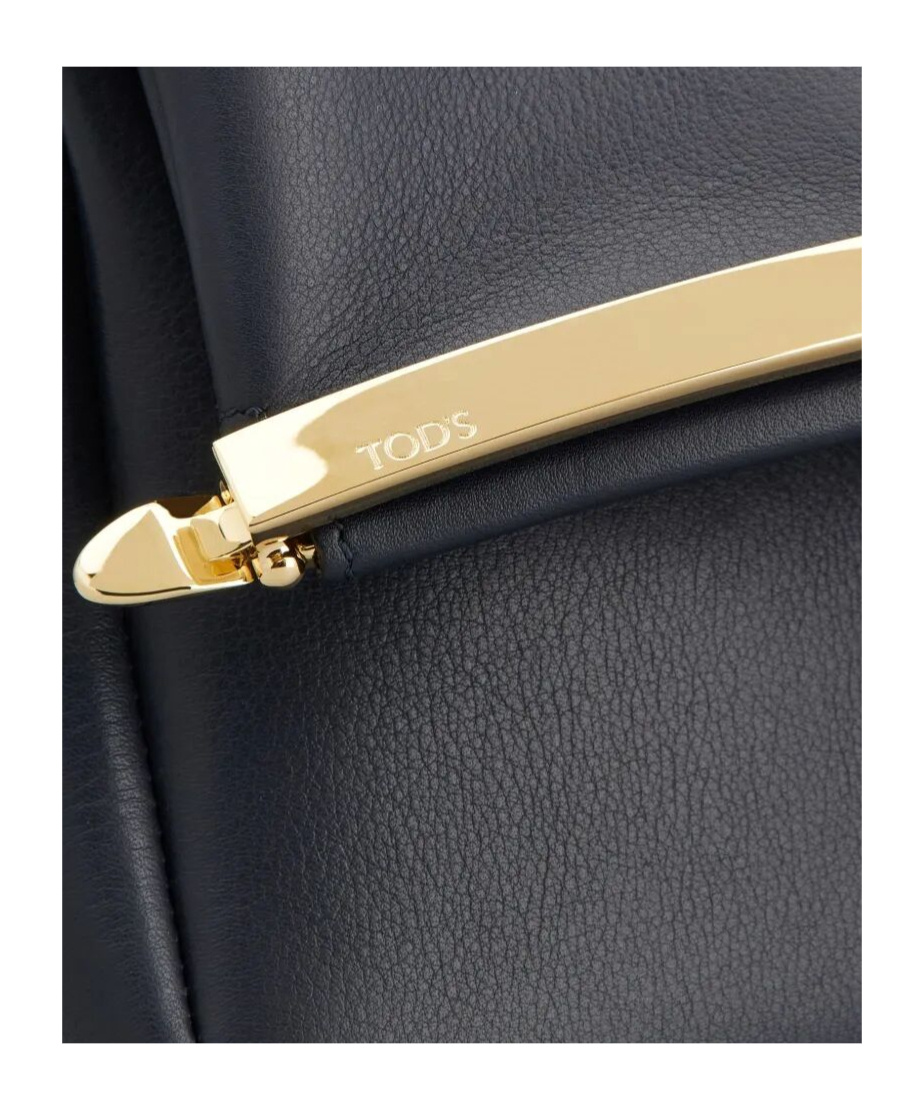 Shop Tod's Leather Clutch Bag In Black