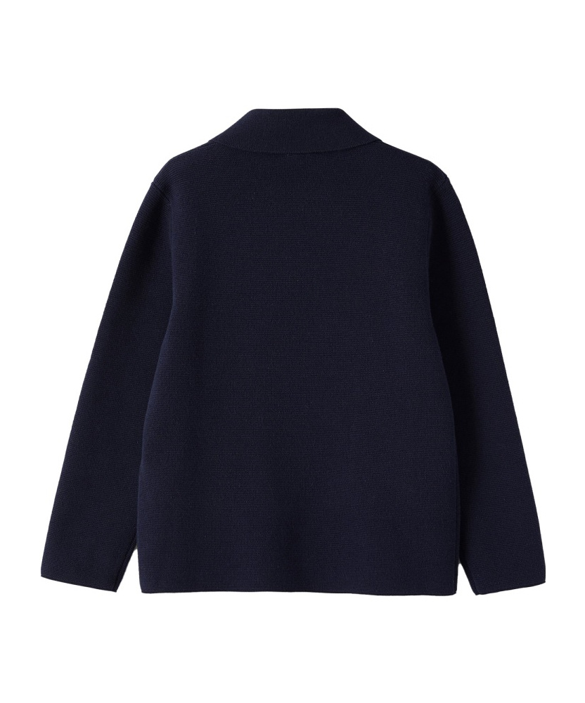 Il Gufo Cotton Cardigan In Blue