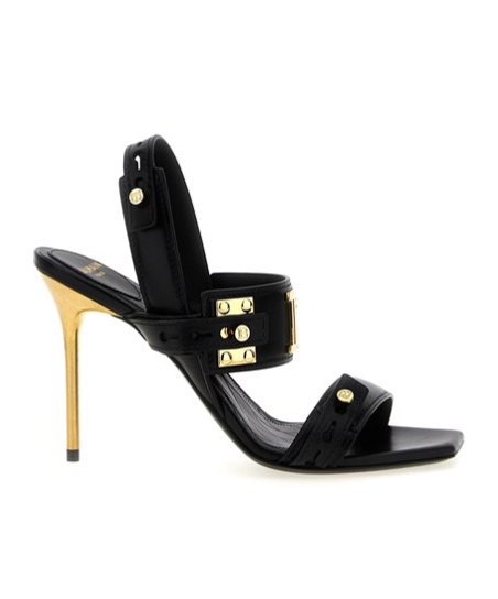BALMAIN 100MM LEATHER SANDALS