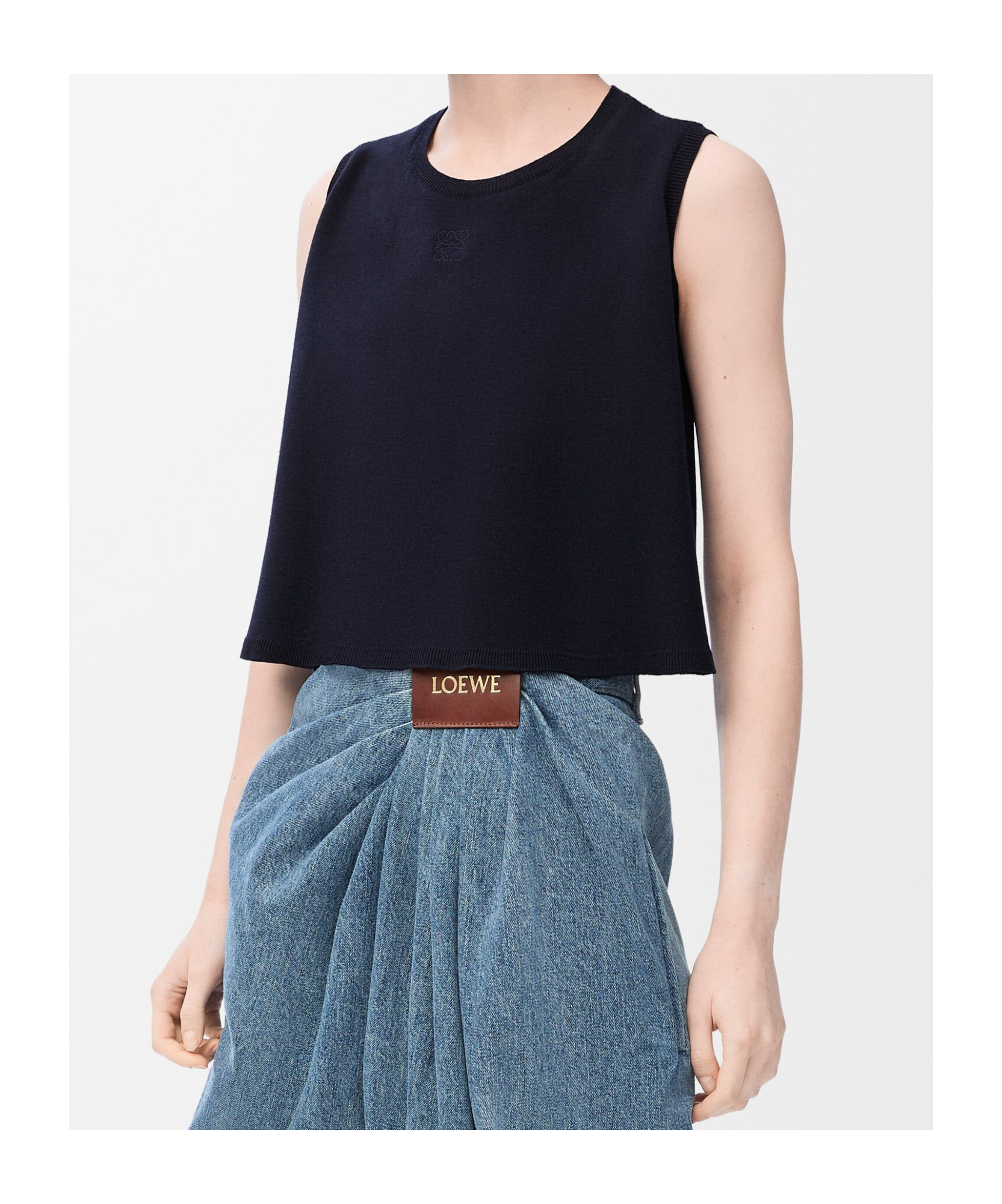 LOEWE SLEEVELESS SWEATER IN WOOL