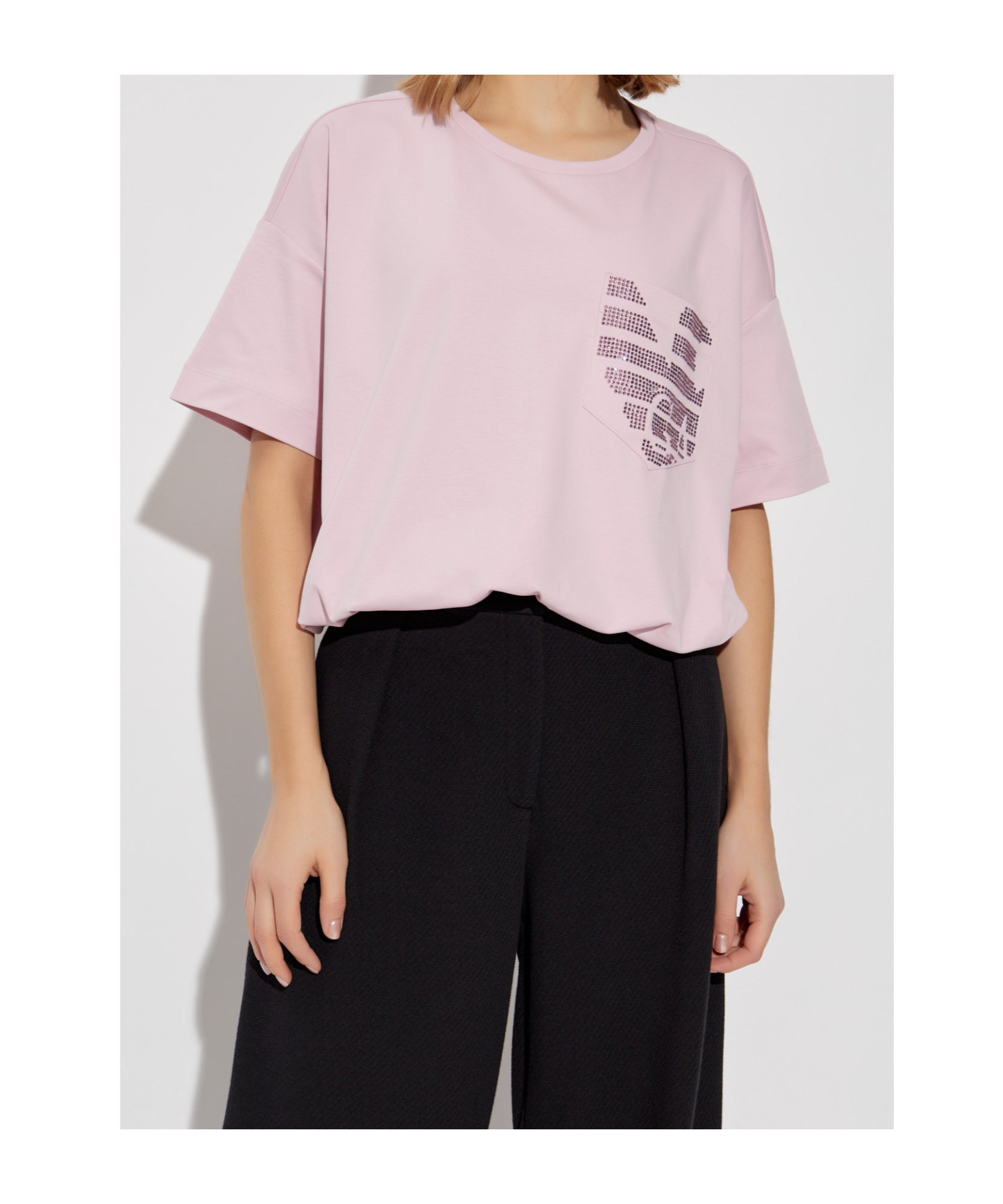 EMPORIO ARMANI LOGO-EMBELLISHED T-SHIRT