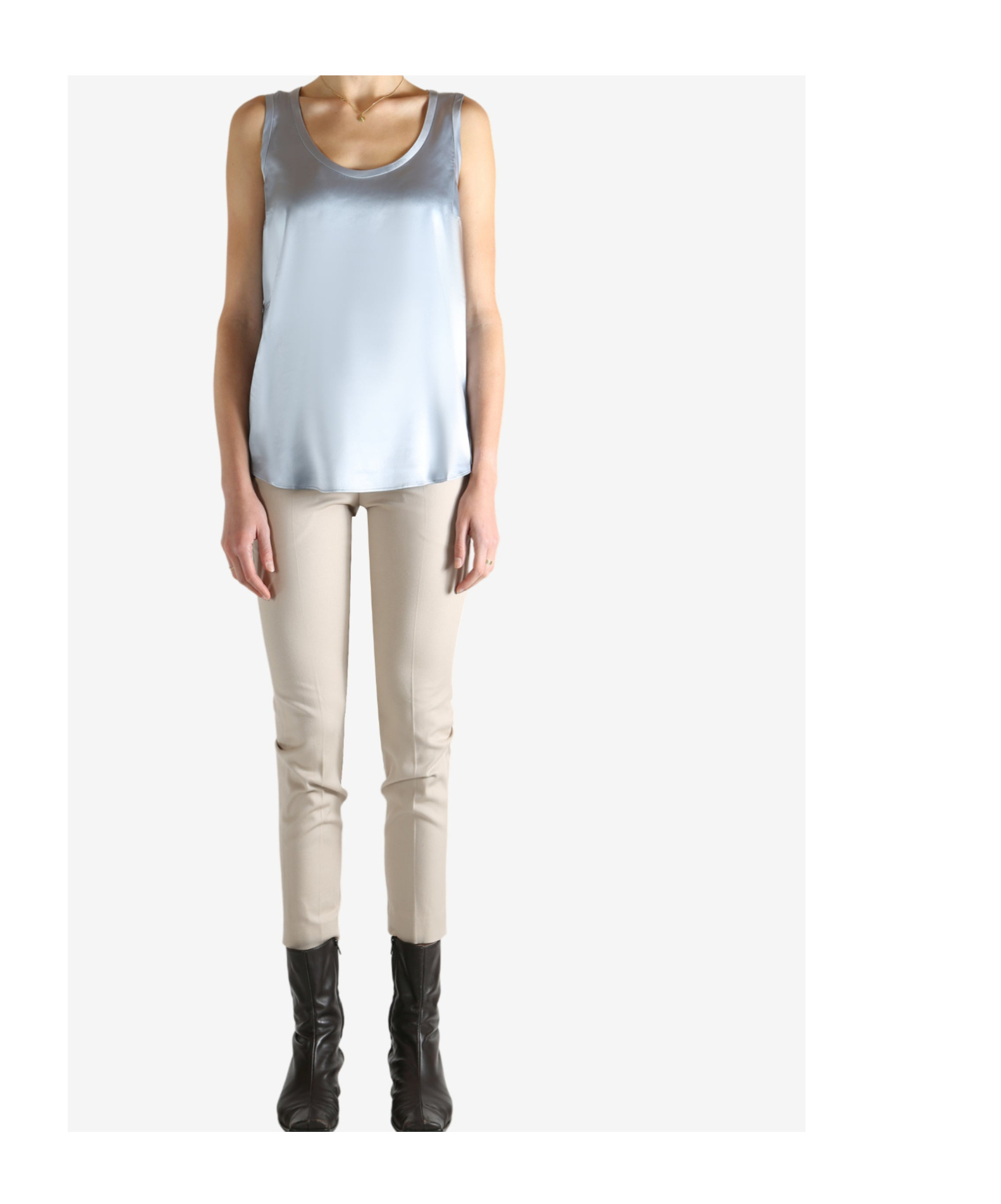 Brunello Cucinelli Crew Neck Vest In Blue
