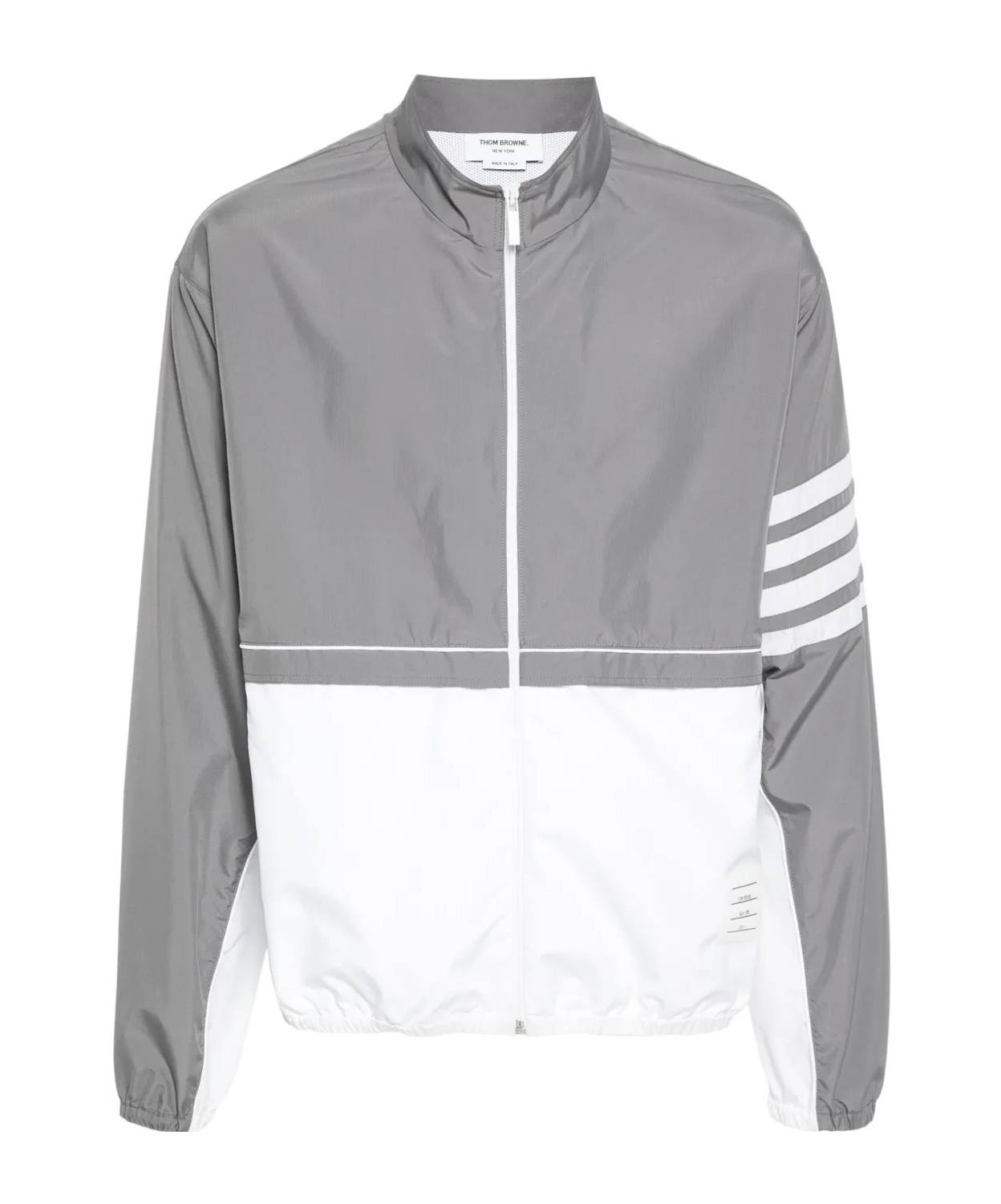 THOM BROWNE THOM BROWNE 4-BAR STRIPE DETAILED ZIPPED WINDBREAKER