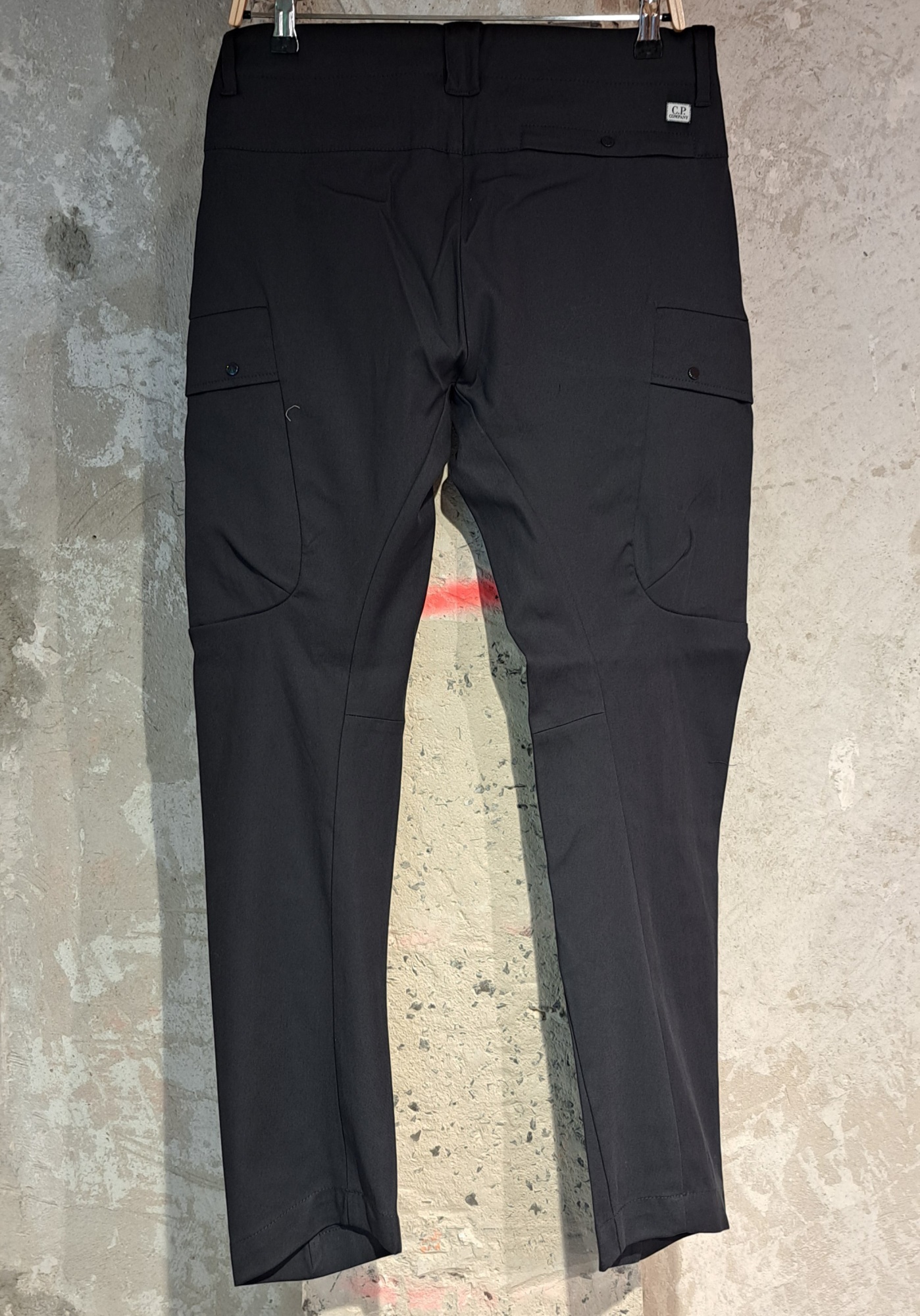 C.p. Company Belt-loop Casual Pants In Black