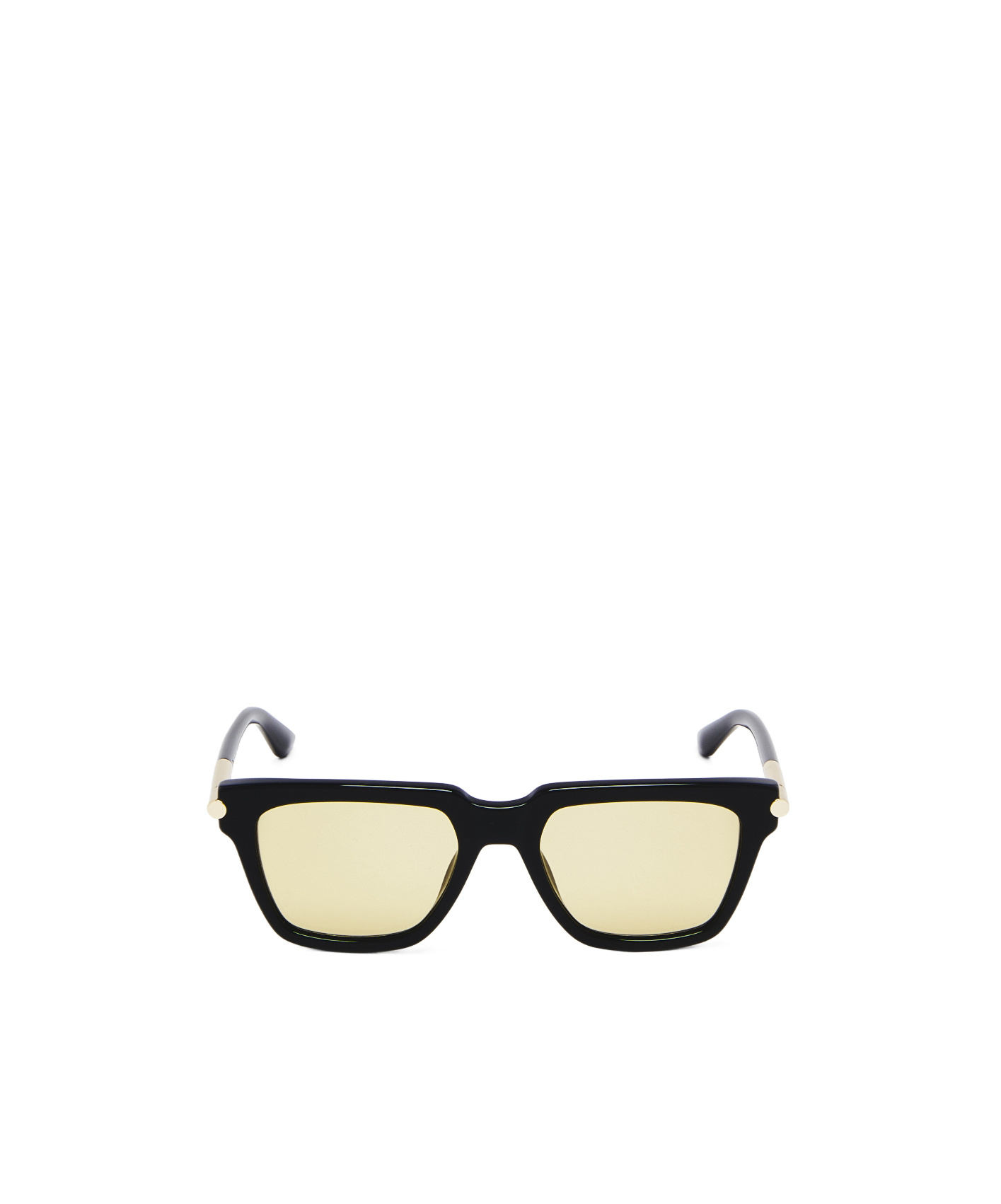 Alexander Mcqueen Men's T-bar Icon Square Sunglasses In Black/brown In Multi