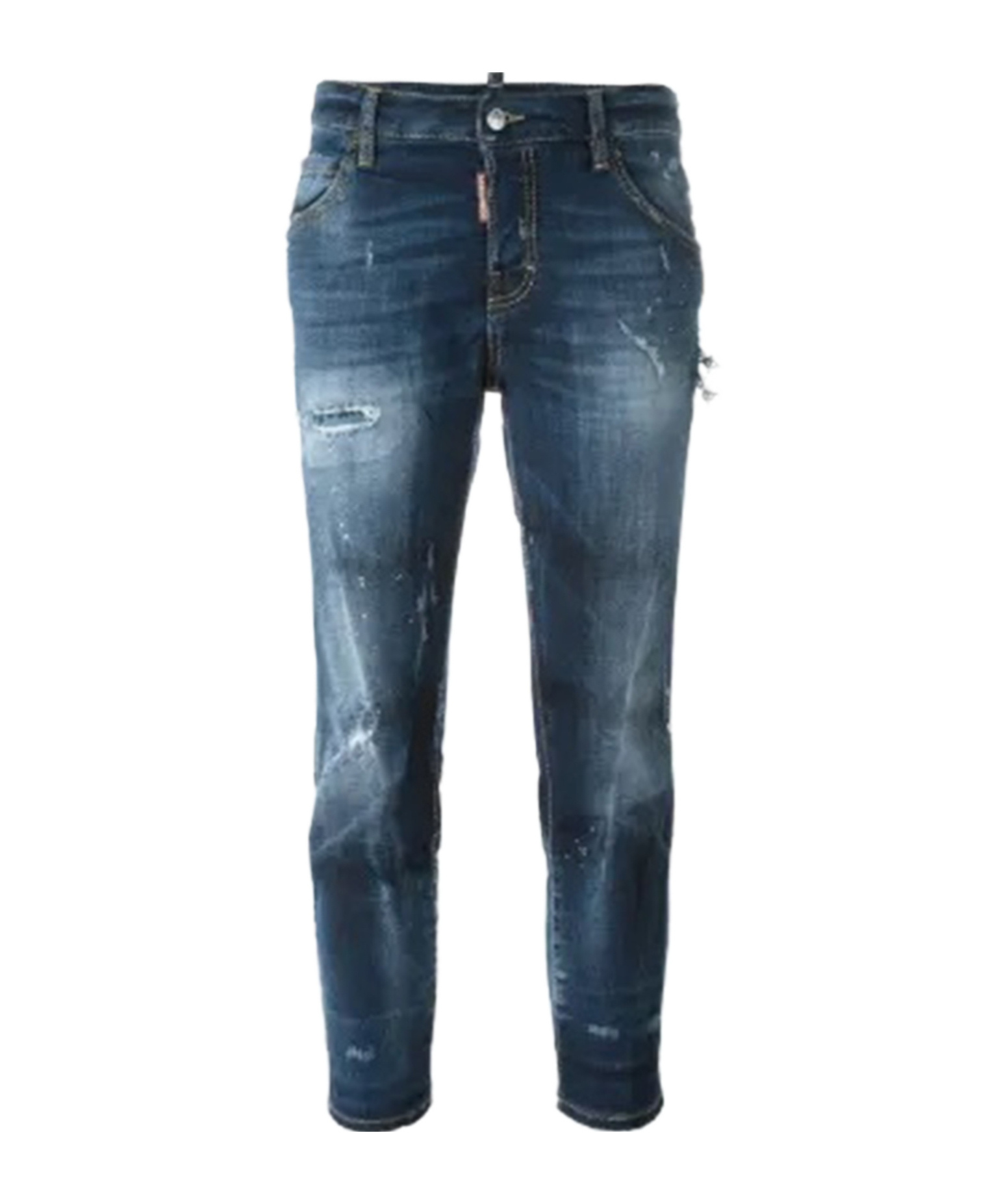 Dsquared2 Belt Loops Jeans In Blue