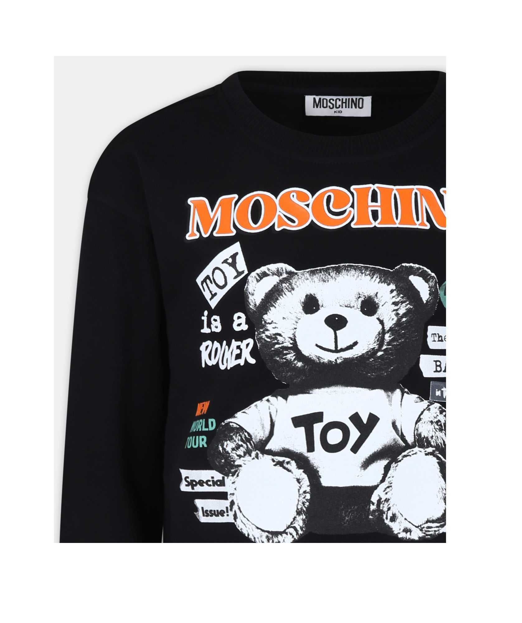 Moschino Long-sleeved Dress In Black