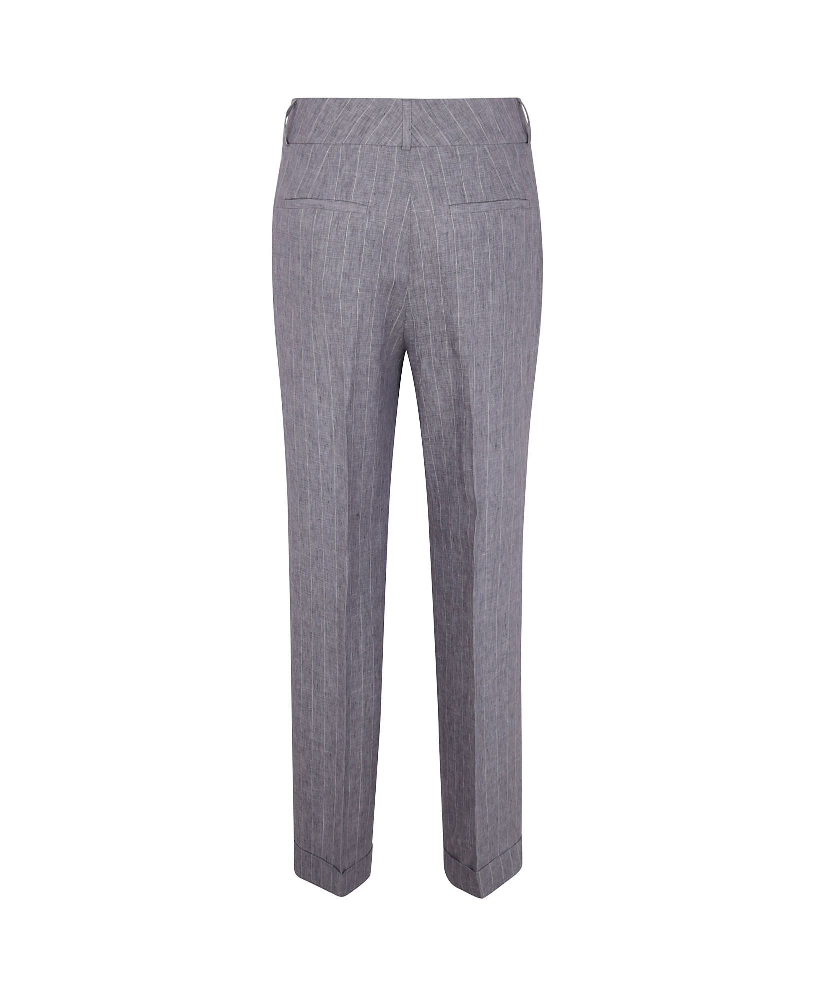 Peserico Pinstriped Trousers In Gray