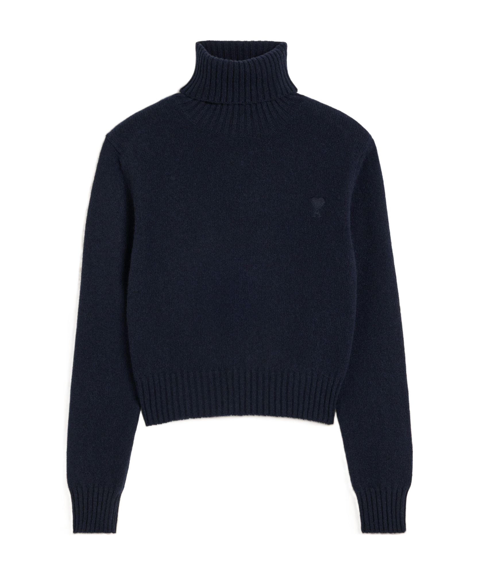Ami Alexandre Mattiussi High Neck Sweater In Black