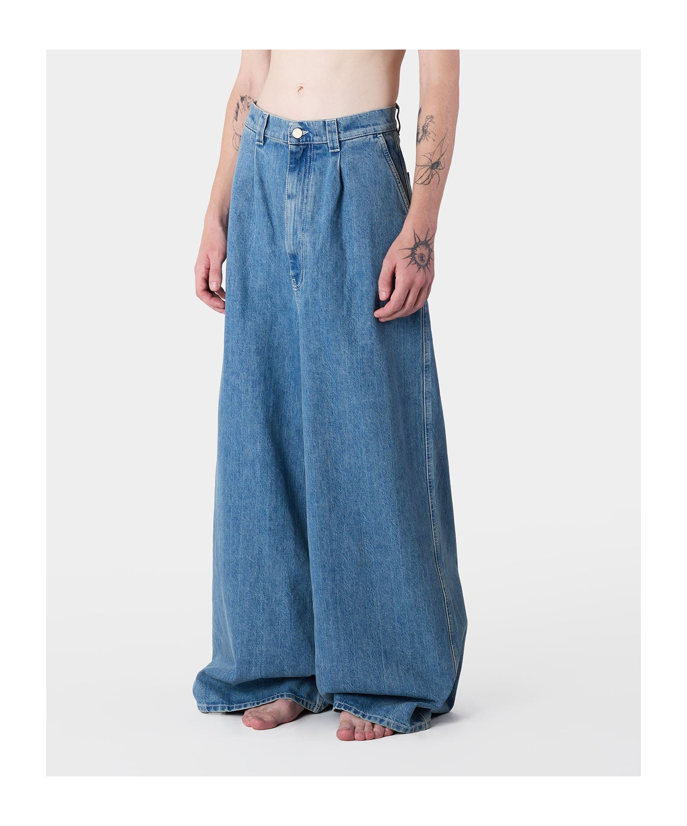 Sunnei Blue Extra Over Jeans In Blue