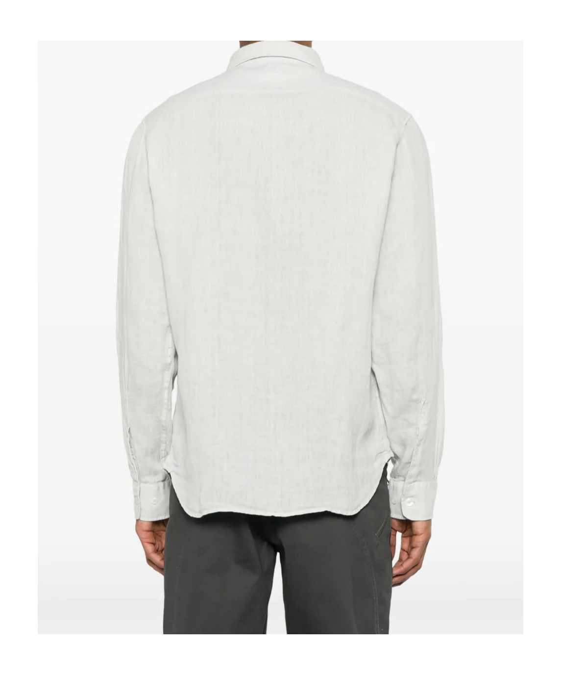 C.p. Company Collared Shirt With Pockets And Long Sleeves In White