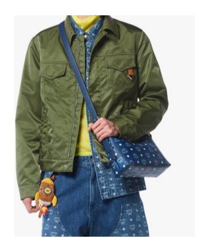 Mcm 'aren Hobo' Small Shoulder Bag In Blue