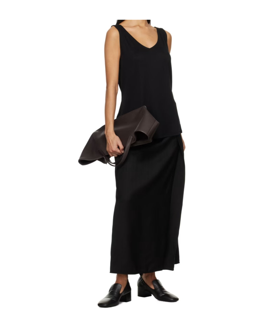 Studio Nicholson Shea Lyocell Tank Top In Black