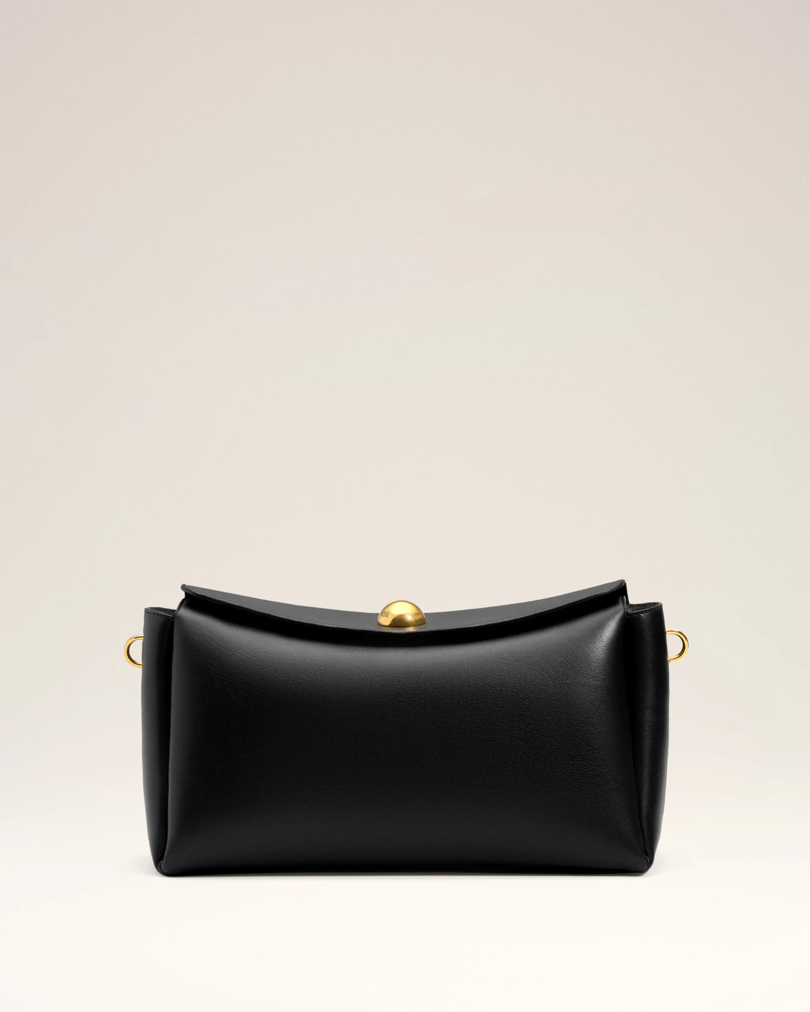 Ami Alexandre Mattiussi Medium Carrousel Magnetic-closure Smooth Leather Bag In Black